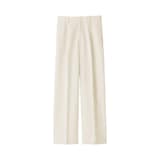 婦人　撥水　タックストレートパンツ