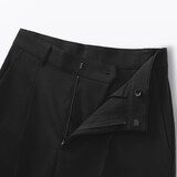 婦人　撥水　タックストレートパンツ