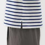 婦人　ボーダーボートネック半袖Ｔシャツ