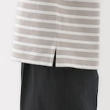 婦人　ボーダーボートネック半袖Ｔシャツ