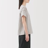 婦人　ボーダーボートネック半袖Ｔシャツ