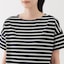 婦人　ボーダーボートネック半袖Ｔシャツ