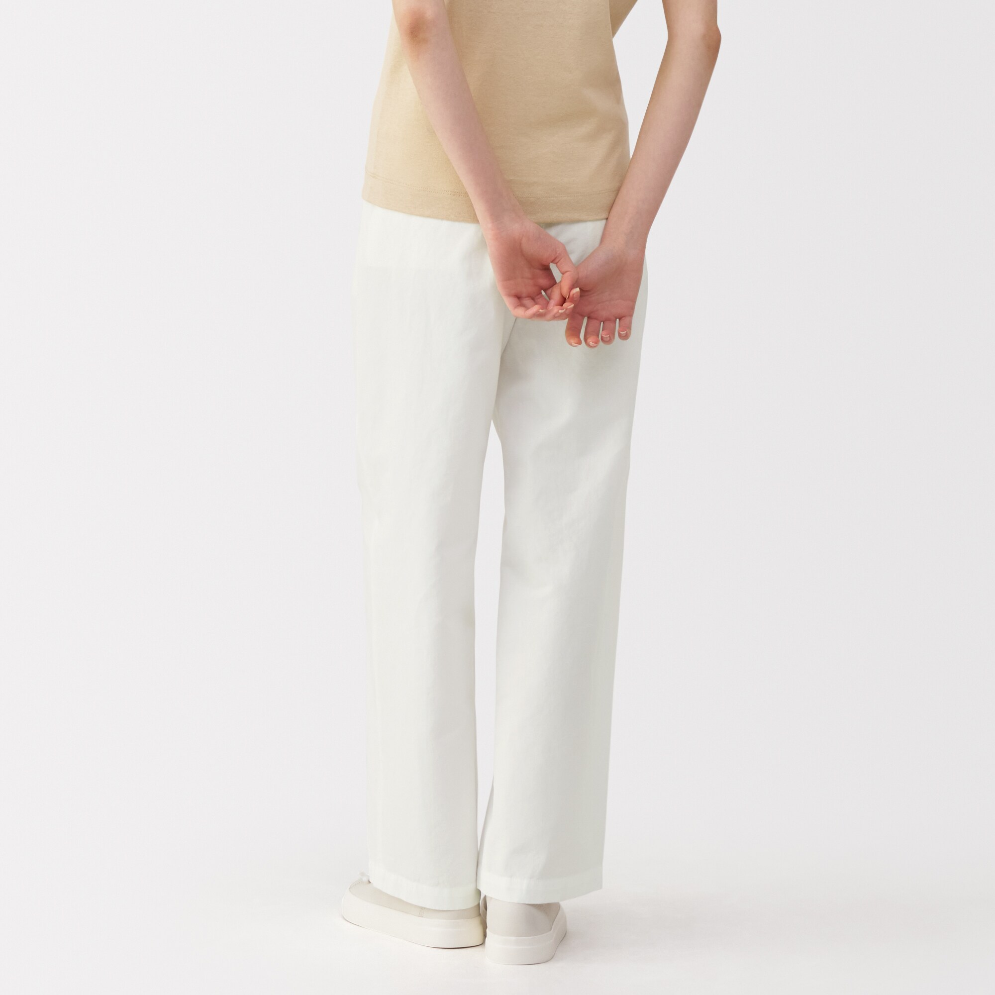 婦人 綿混タックワイドパンツ | 無印良品
