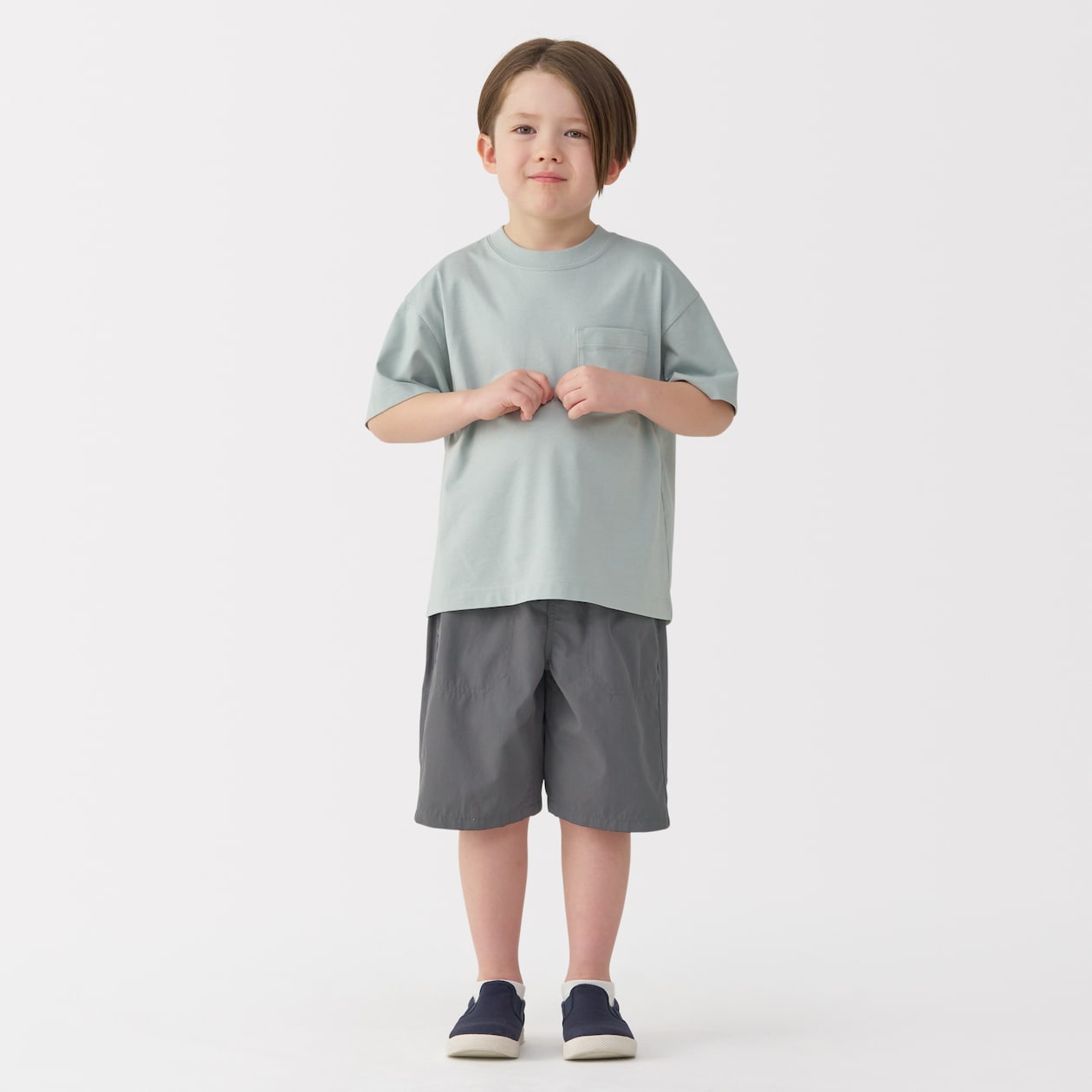 キッズ　乾きやすいＵＶカットハーフパンツ