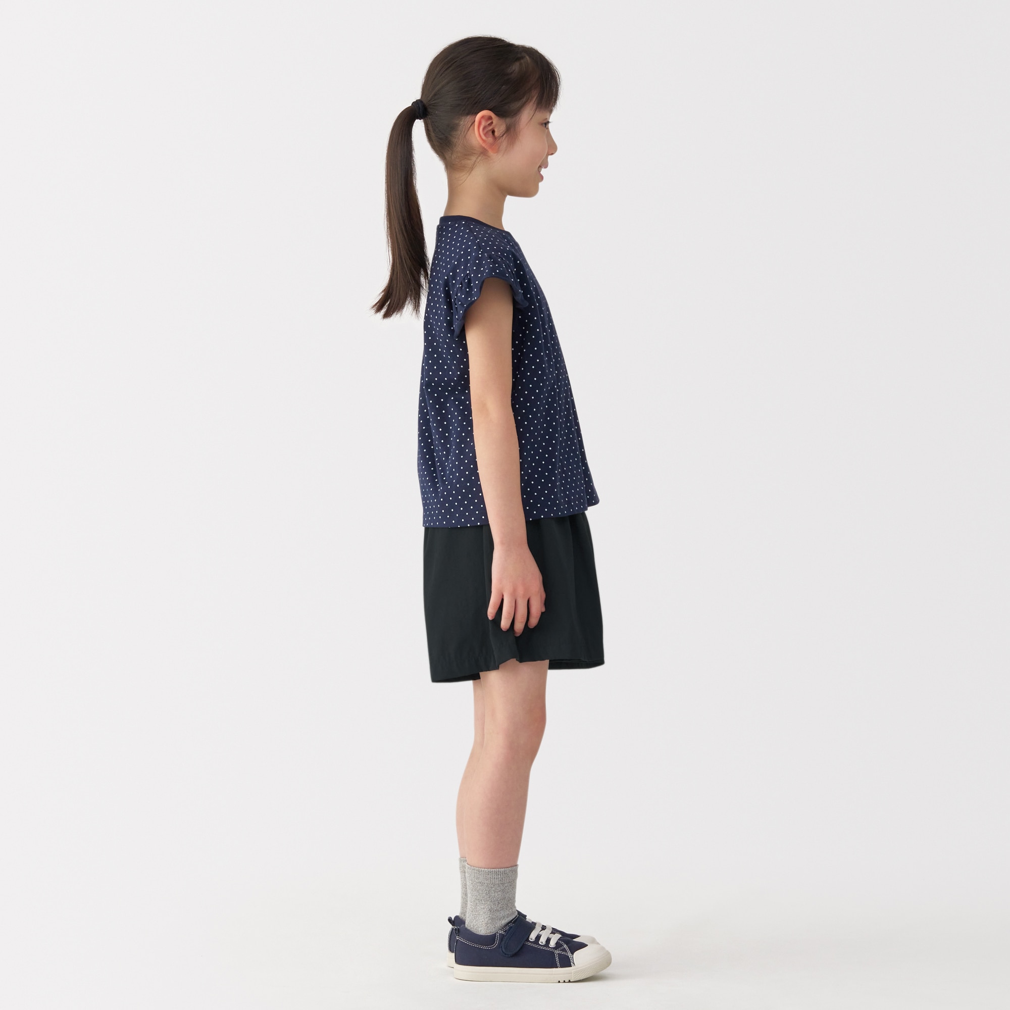 キッズ　乾きやすいＵＶカットキュロット