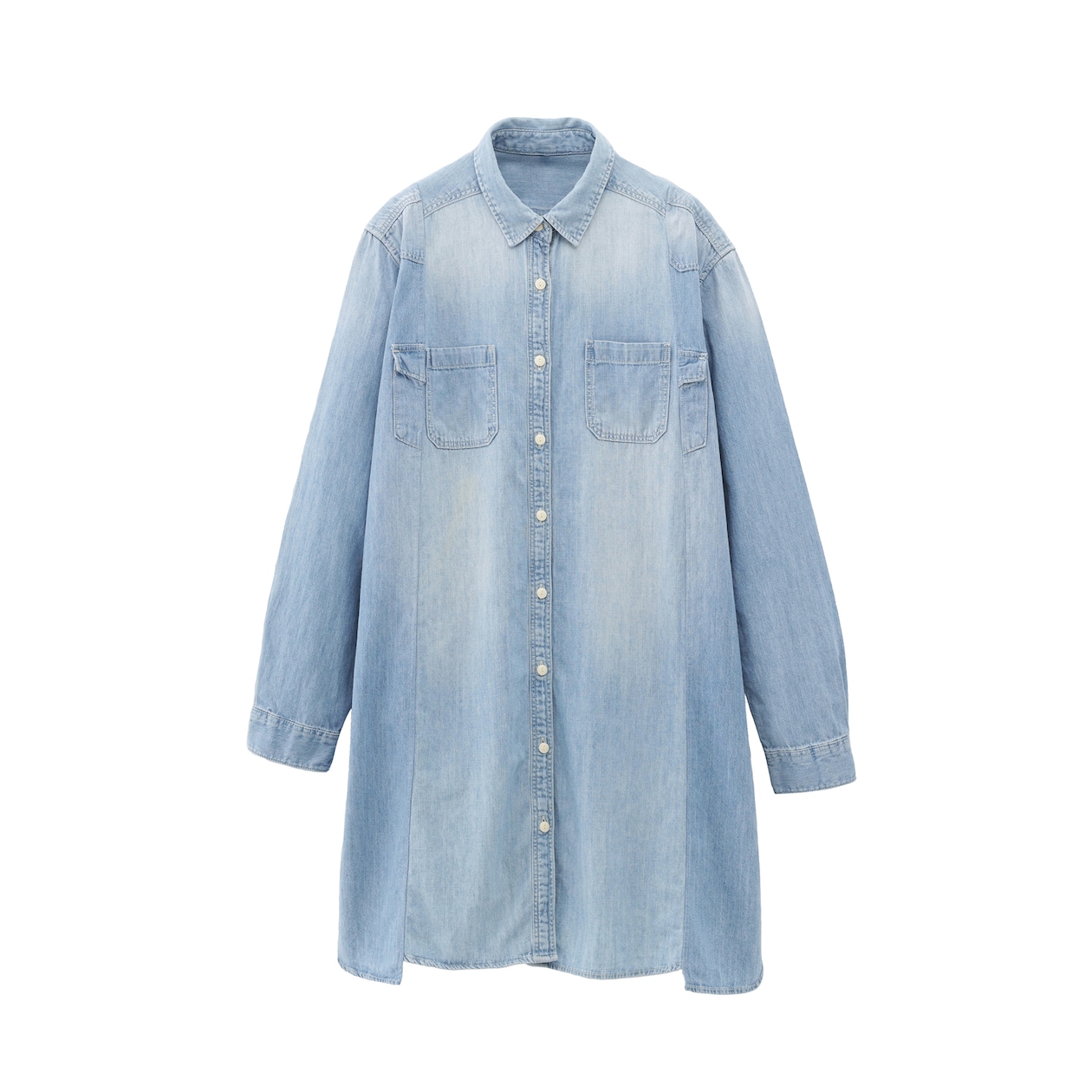 つながる服　ロングシャツ