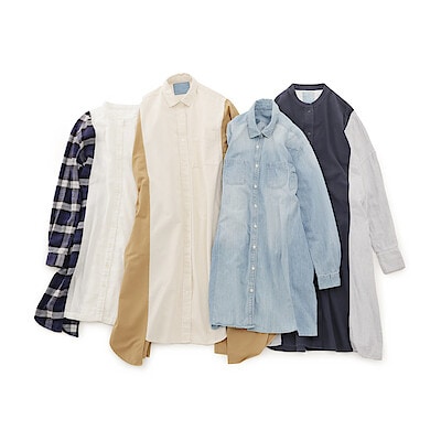 つながる服　ロングシャツ
