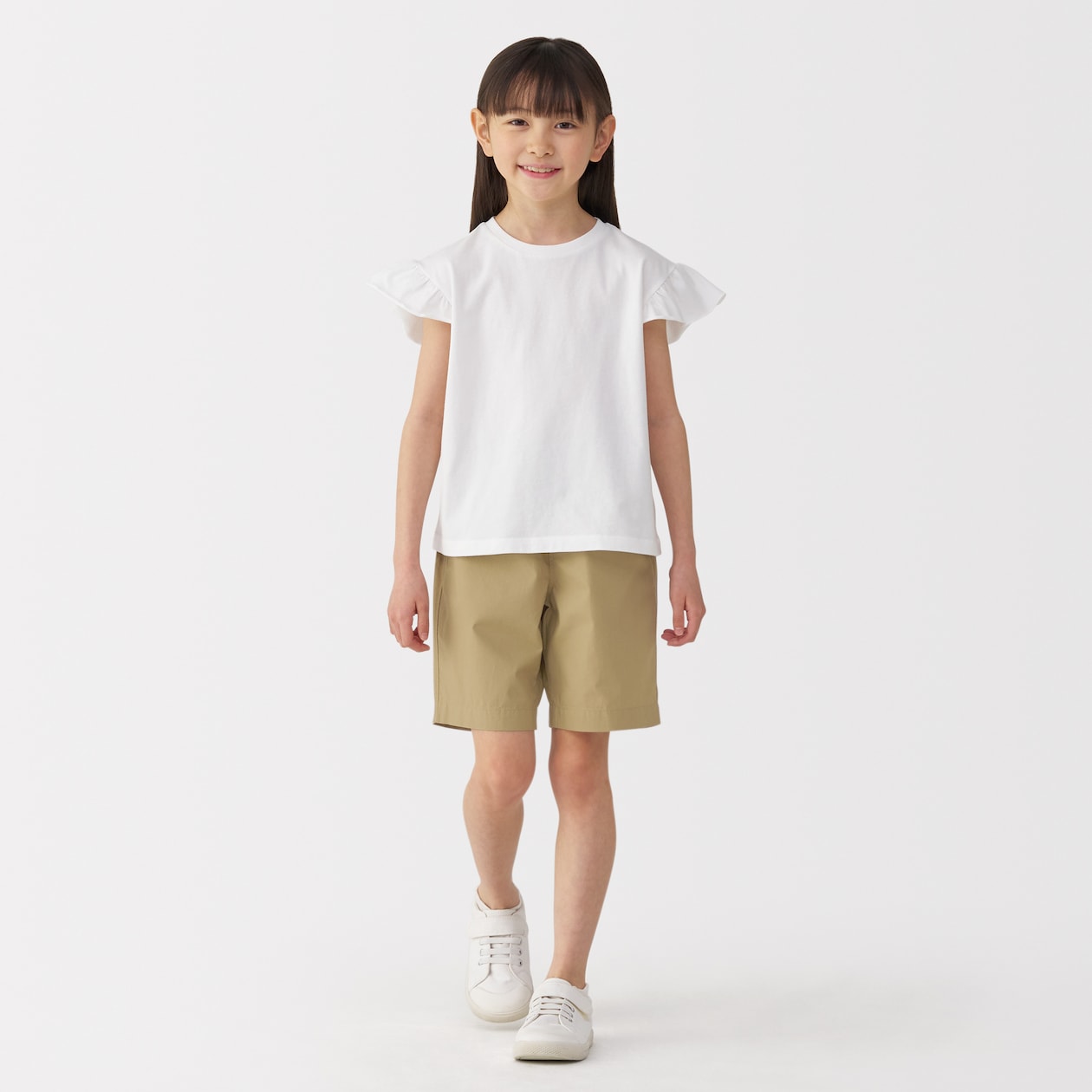 キッズ　洗いざらしブロードショートパンツ