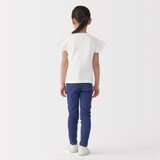 キッズ　天竺編みフリルスリーブＴシャツ