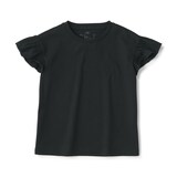 キッズ　天竺編みフリルスリーブＴシャツ