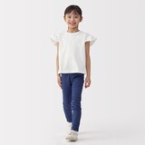 キッズ　天竺編みフリルスリーブＴシャツ