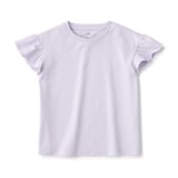 キッズ　天竺編みフリルスリーブＴシャツ