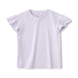 キッズ　天竺編みフリルスリーブＴシャツ