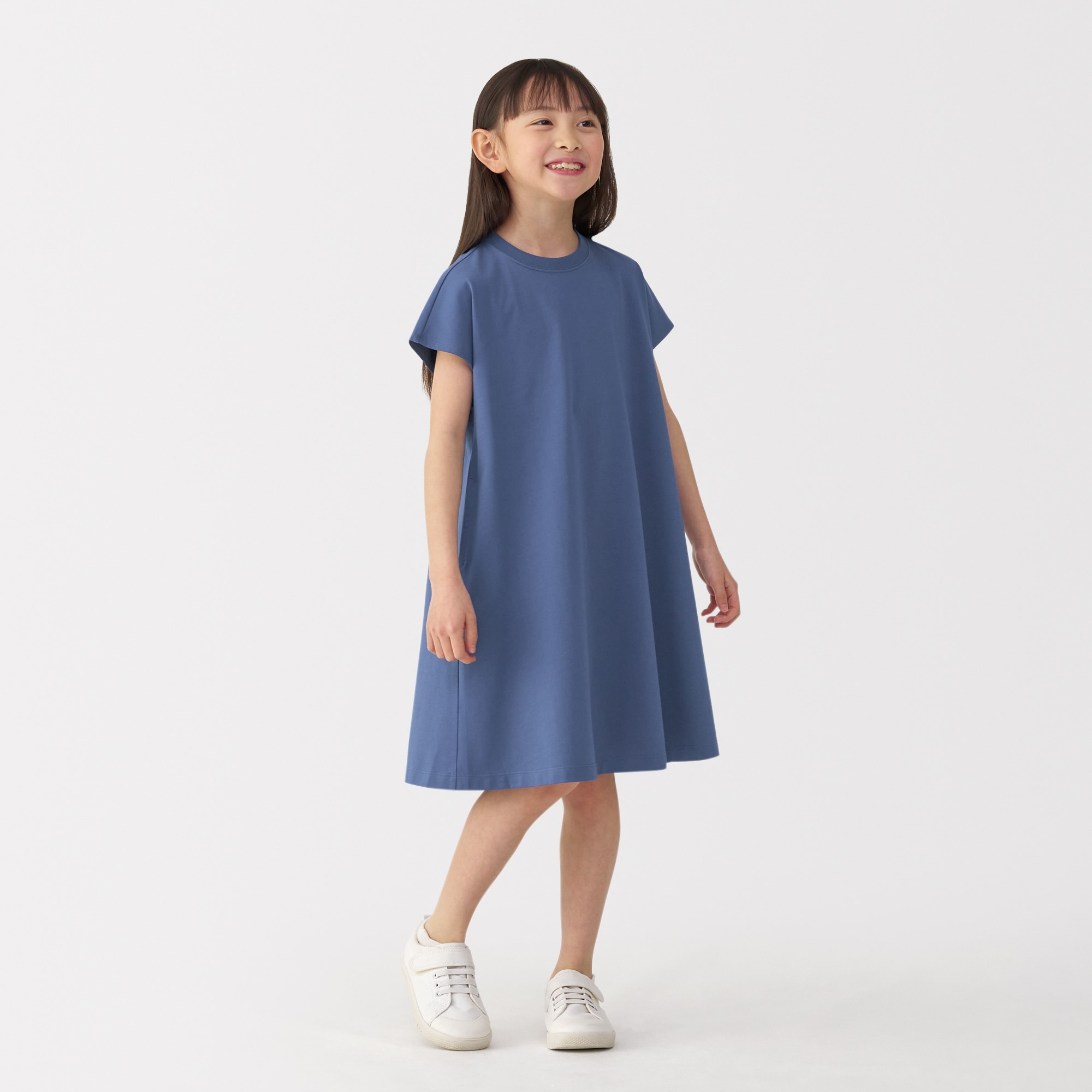 キッズ　涼感ＵＶカットフレンチスリーブワンピース