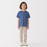 キッズ　天竺編みクルーネック半袖Ｔシャツ　ボーダー