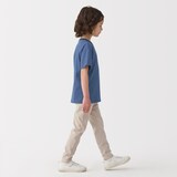 キッズ　天竺編みクルーネック半袖Ｔシャツ　ボーダー