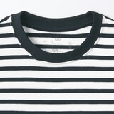 キッズ　天竺編みクルーネック半袖Ｔシャツ　ボーダー