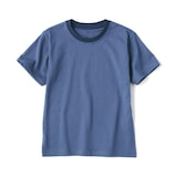 キッズ　天竺編みクルーネック半袖Ｔシャツ　ボーダー