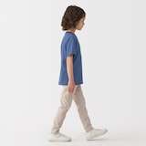 キッズ　天竺編みクルーネック半袖Ｔシャツ　ボーダー