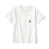キッズ　天竺編み刺繍入りポケット半袖Ｔシャツ