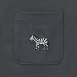 キッズ　天竺編み刺繍入りポケット半袖Ｔシャツ