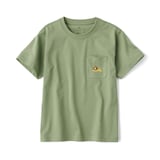 キッズ　天竺編み刺繍入りポケット半袖Ｔシャツ