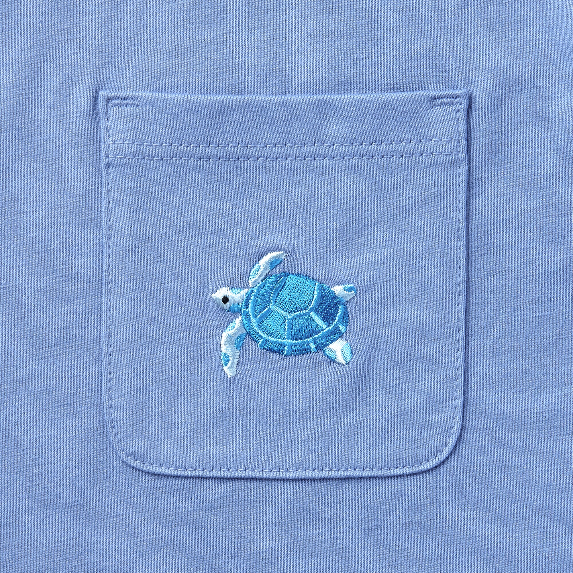 キッズ　天竺編み刺繍入りポケット半袖Ｔシャツ