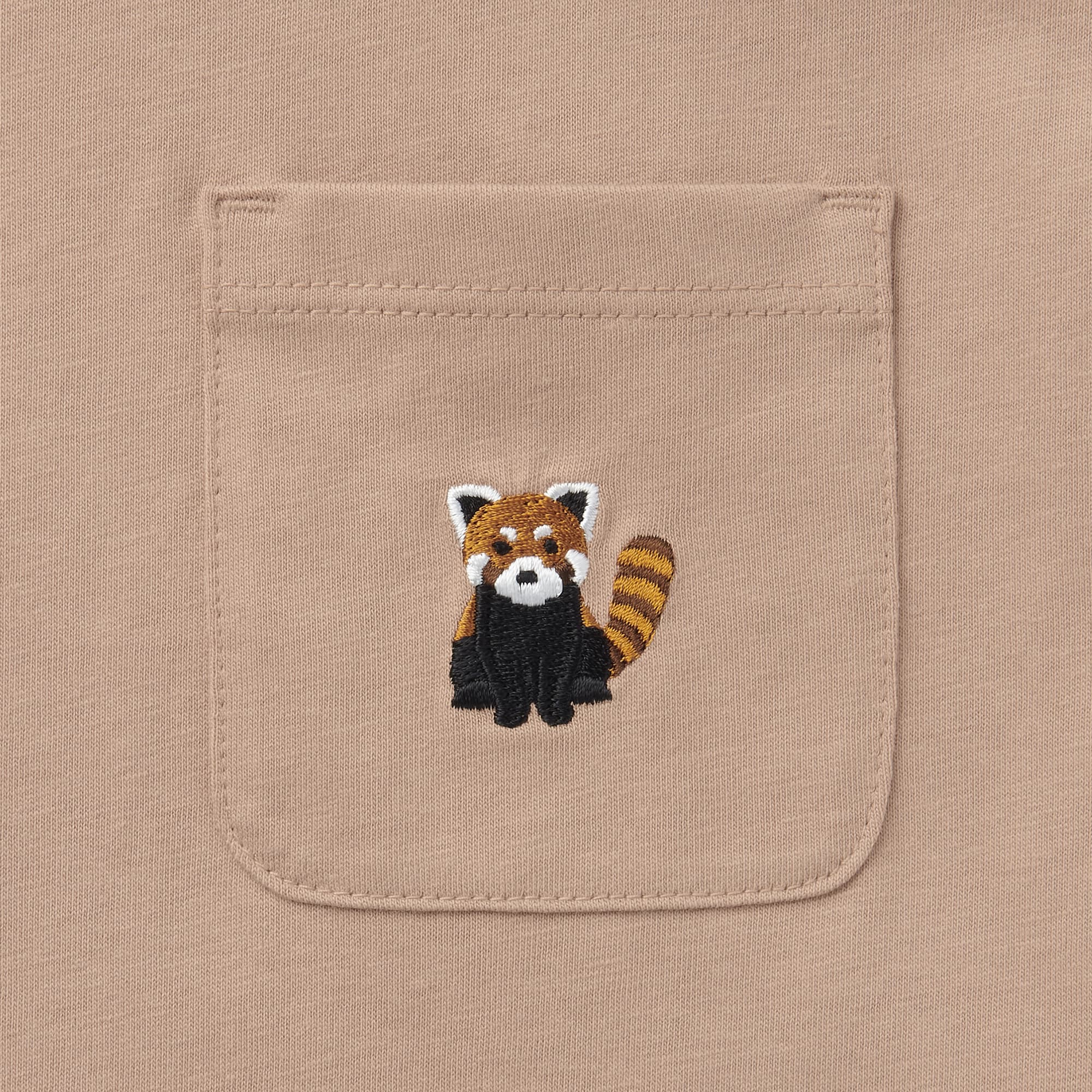 キッズ　天竺編み刺繍入りポケット半袖Ｔシャツ