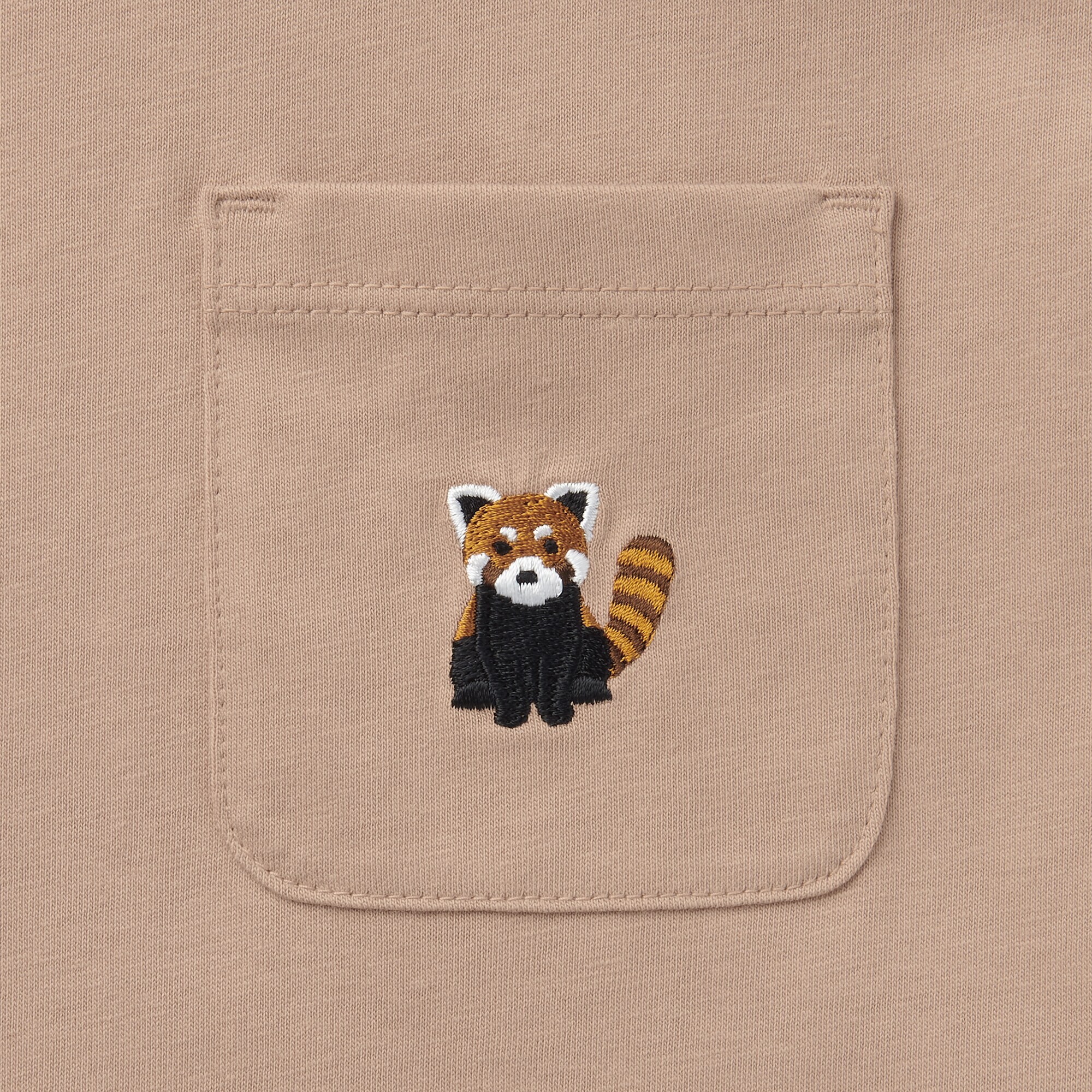 キッズ　天竺編み刺繍入りポケット半袖Ｔシャツ