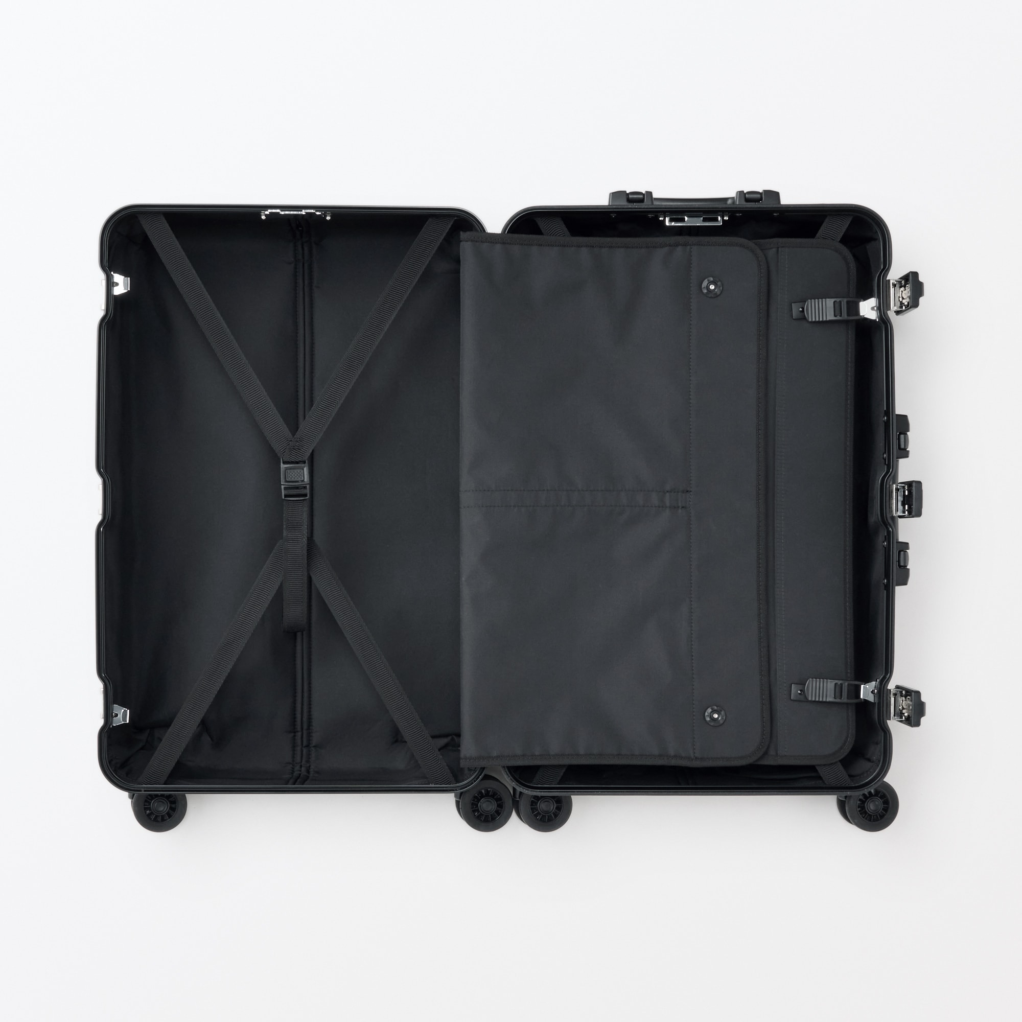 アルミハードキャリーケース６０リットル（黒）