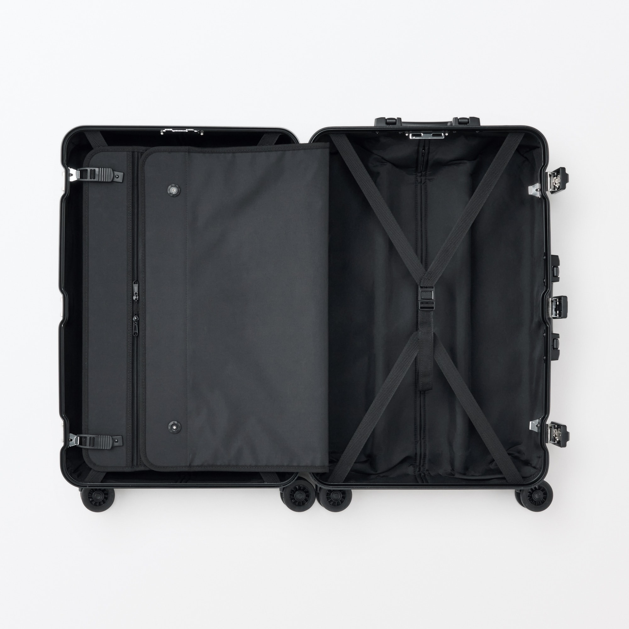 アルミハードキャリーケース６０リットル（黒）