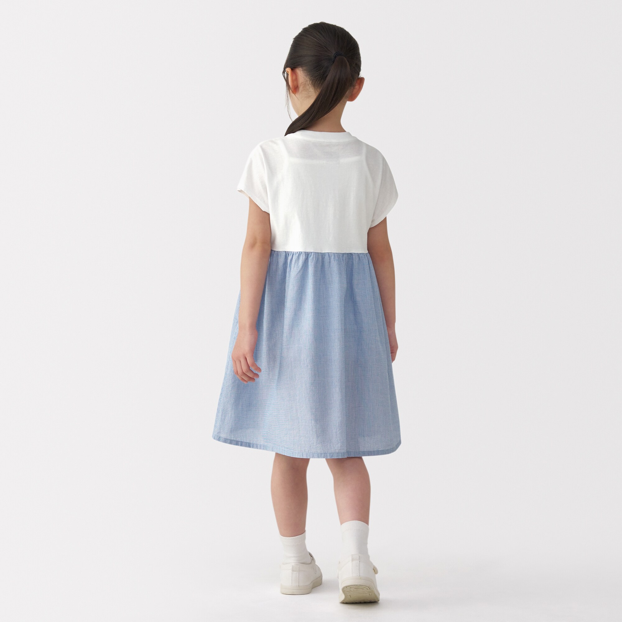 キッズ　涼感プルオーバー半袖ワンピース