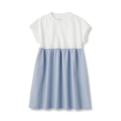 キッズ　涼感プルオーバー半袖ワンピース