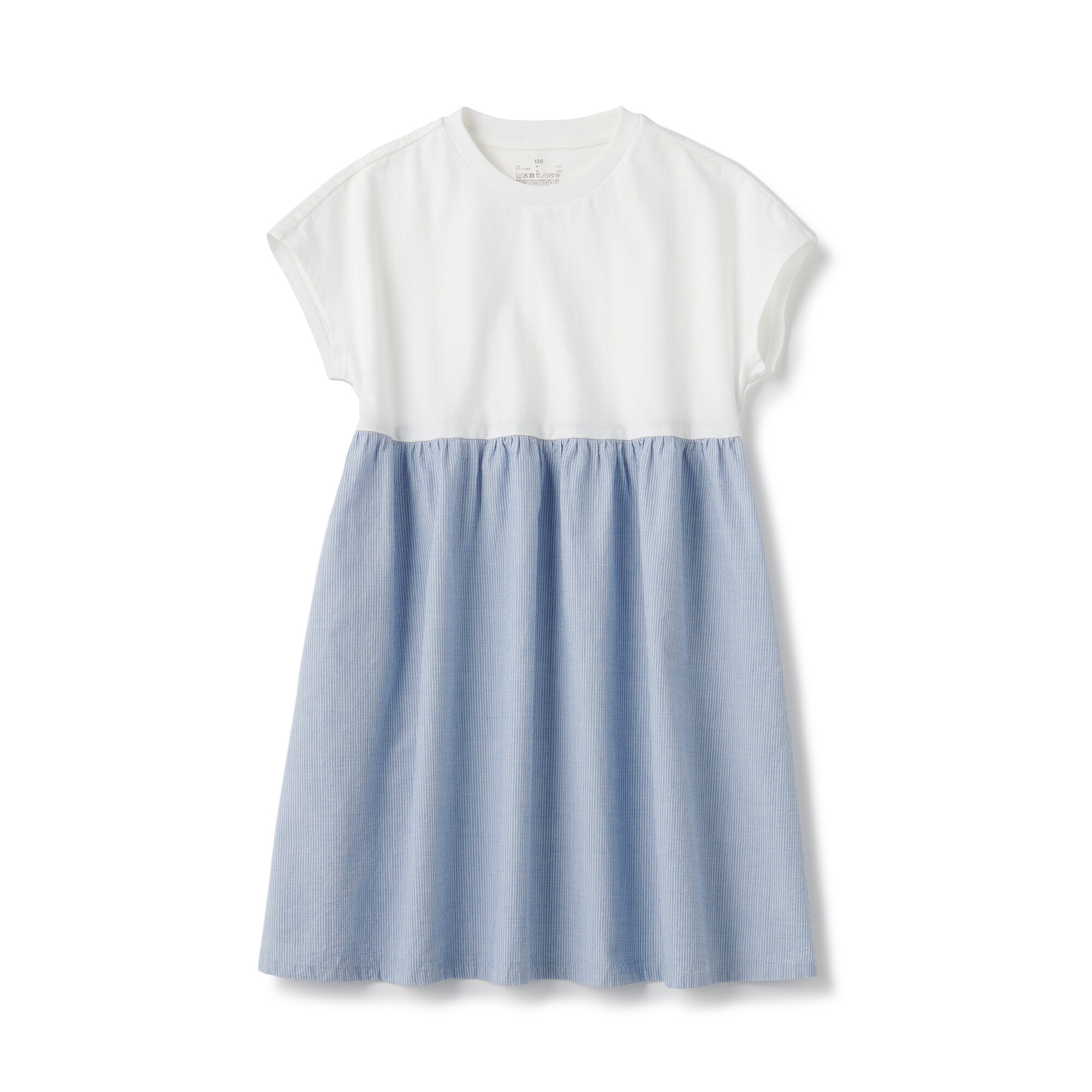 キッズ　涼感プルオーバー半袖ワンピース