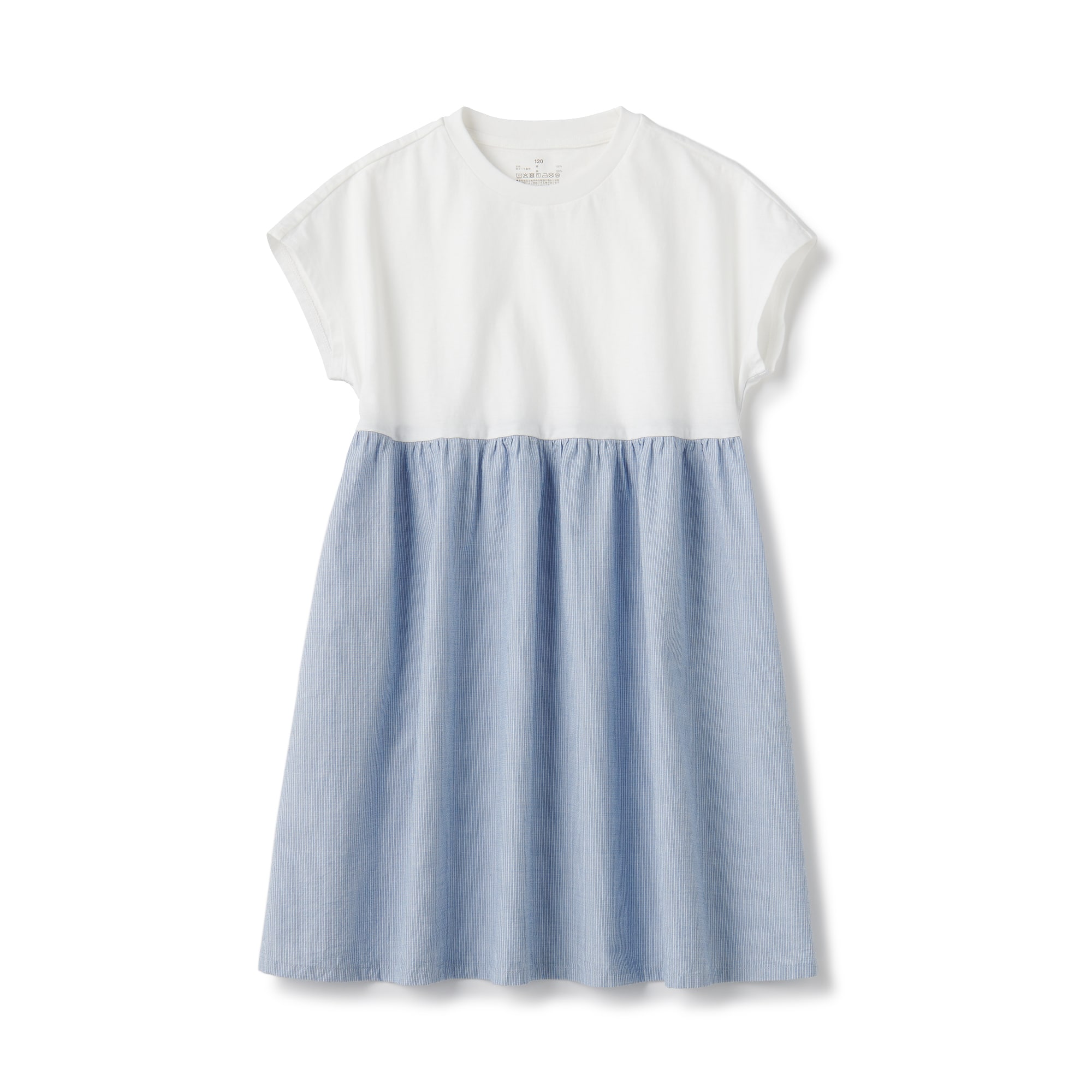 キッズ　涼感プルオーバー半袖ワンピース