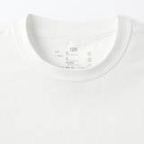 キッズ　天竺編みクルーネック半袖Ｔシャツ　無地