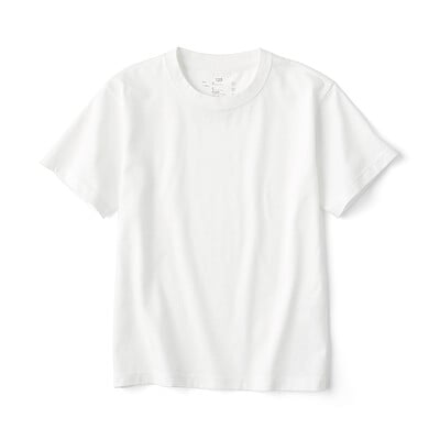 キッズ　天竺編みクルーネック半袖Ｔシャツ　無地