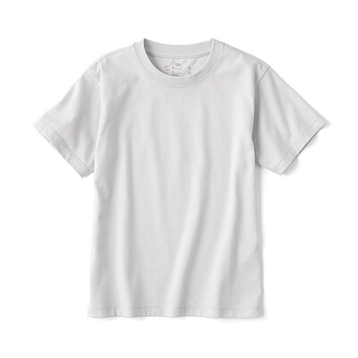 キッズ　天竺編みクルーネック半袖Ｔシャツ　無地