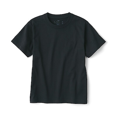 キッズ　天竺編みクルーネック半袖Ｔシャツ　無地