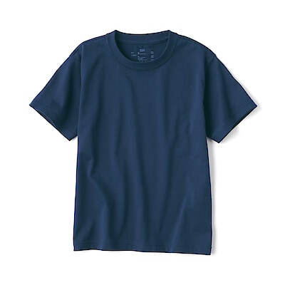 キッズ　天竺編みクルーネック半袖Ｔシャツ　無地