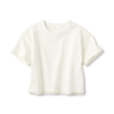 ベビー　あたまするっと　太番手クルーネック半袖Ｔシャツ