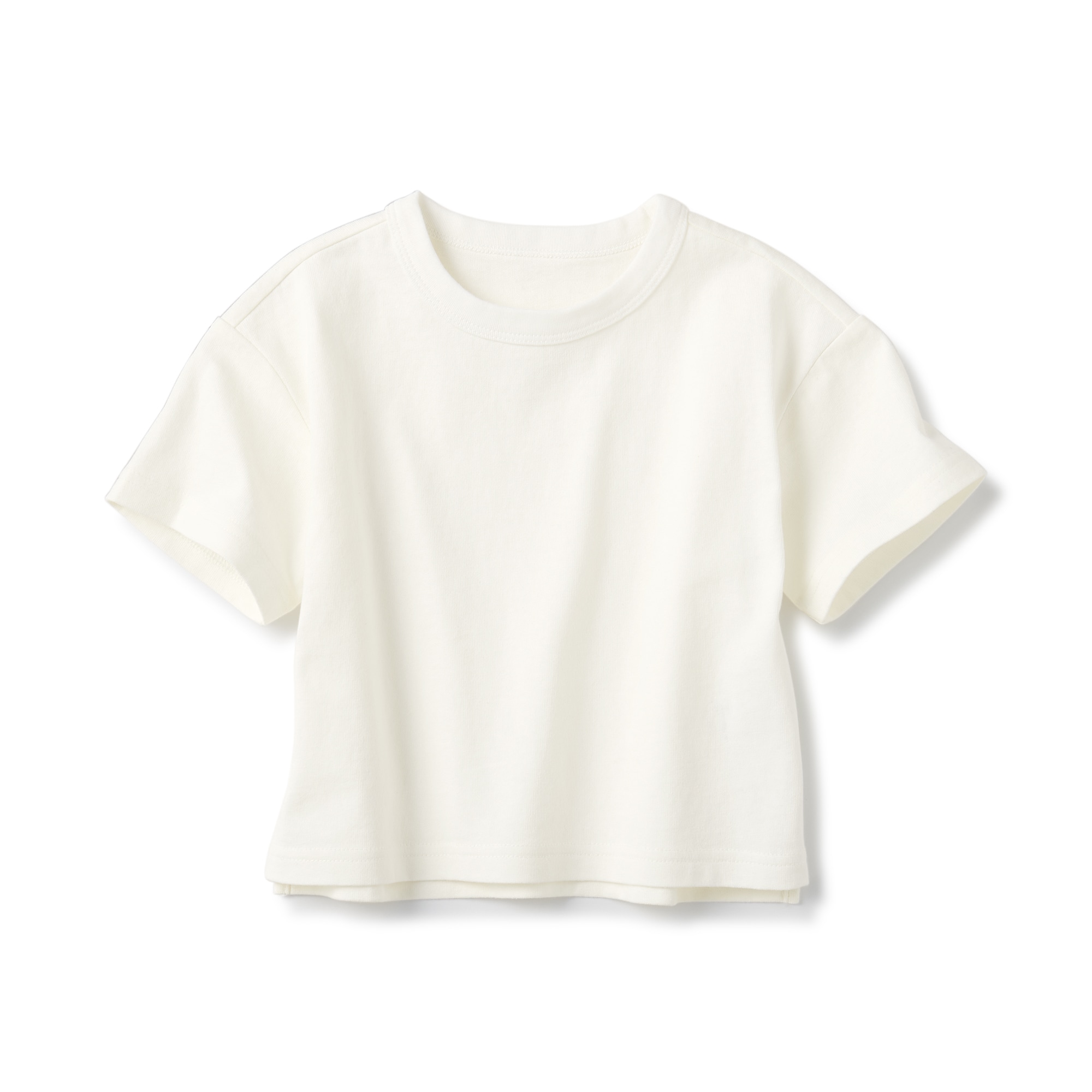 ベビー　あたまするっと　太番手クルーネック半袖Ｔシャツ