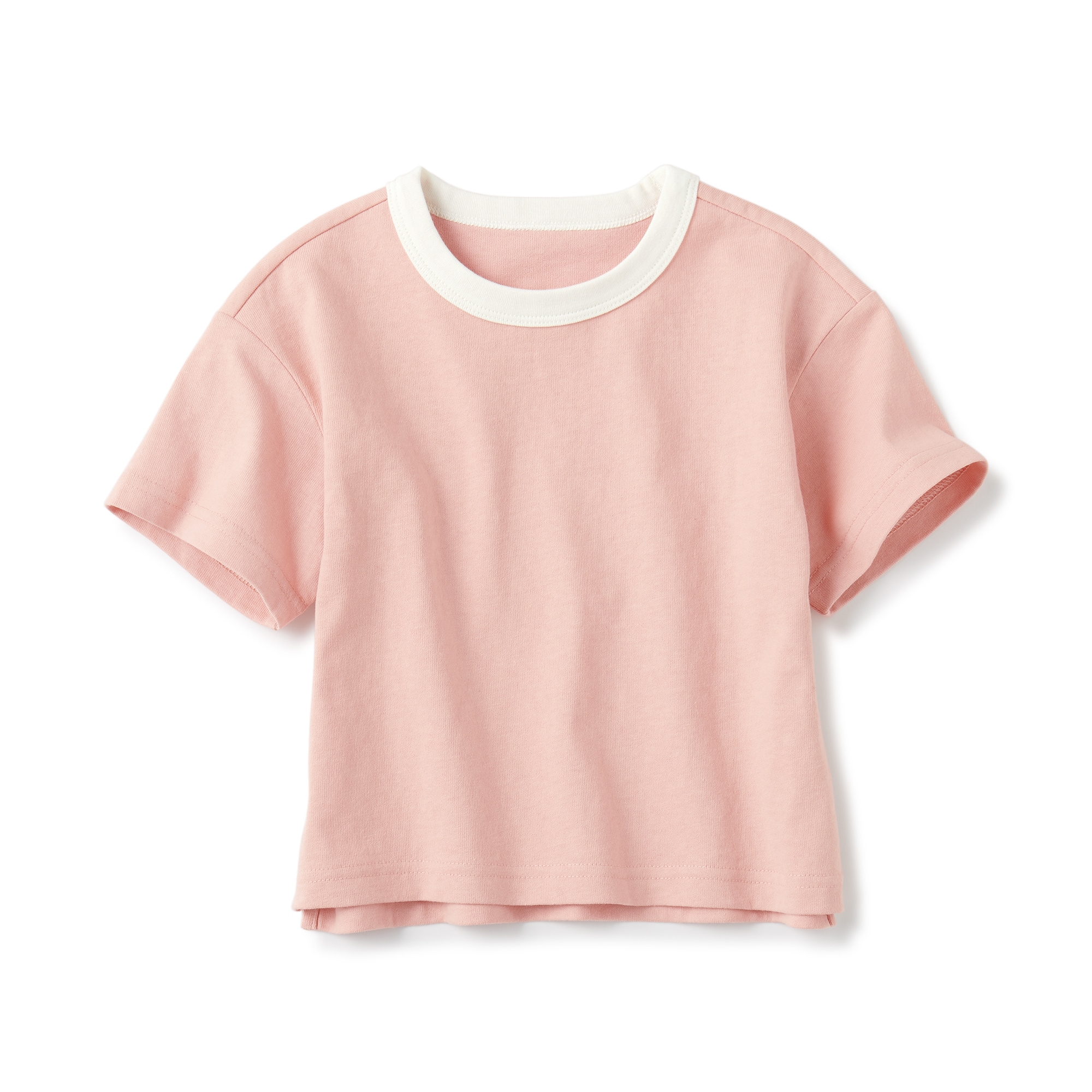 ベビー　あたまするっと　太番手クルーネック半袖Ｔシャツ