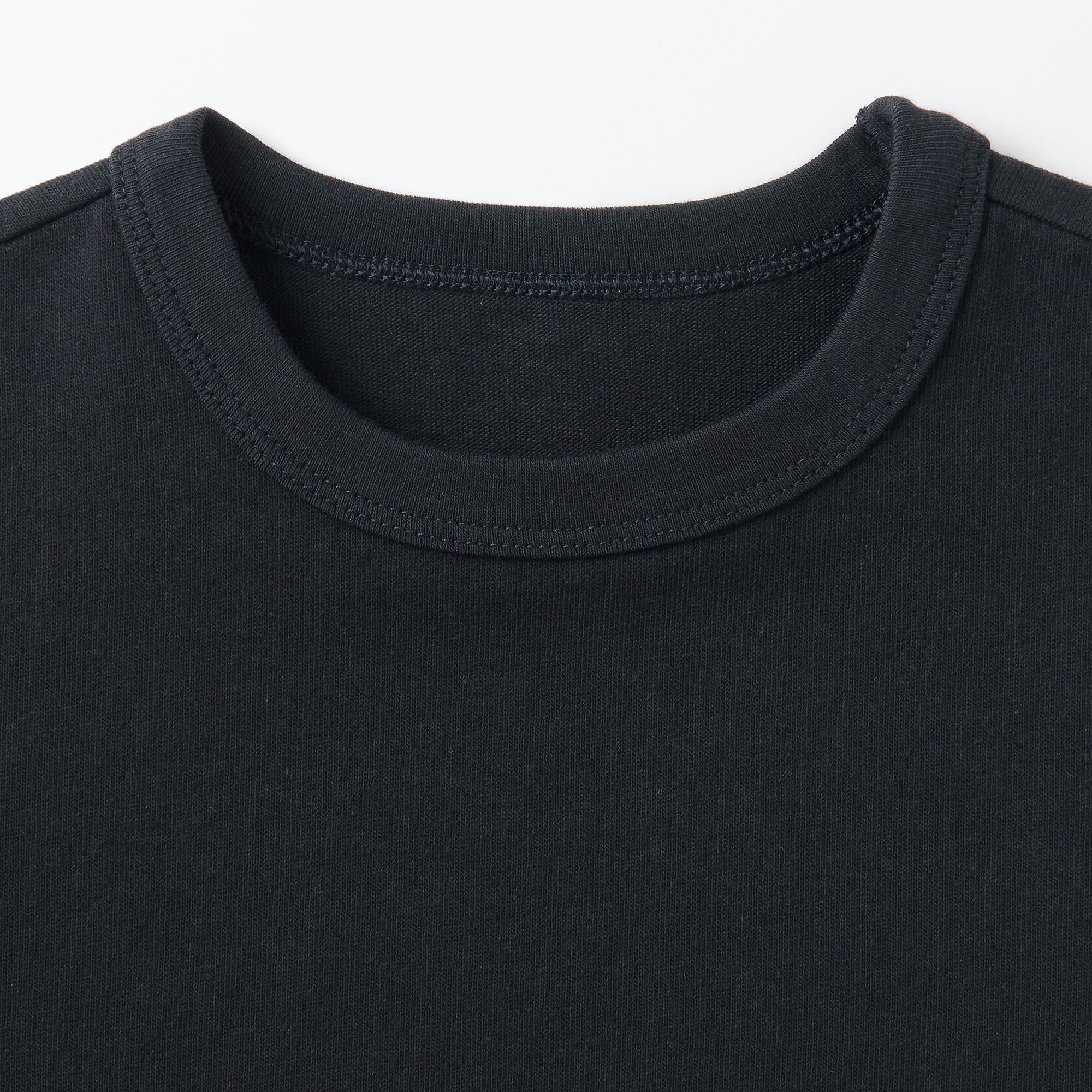 ベビー　あたまするっと　太番手クルーネック半袖Ｔシャツ