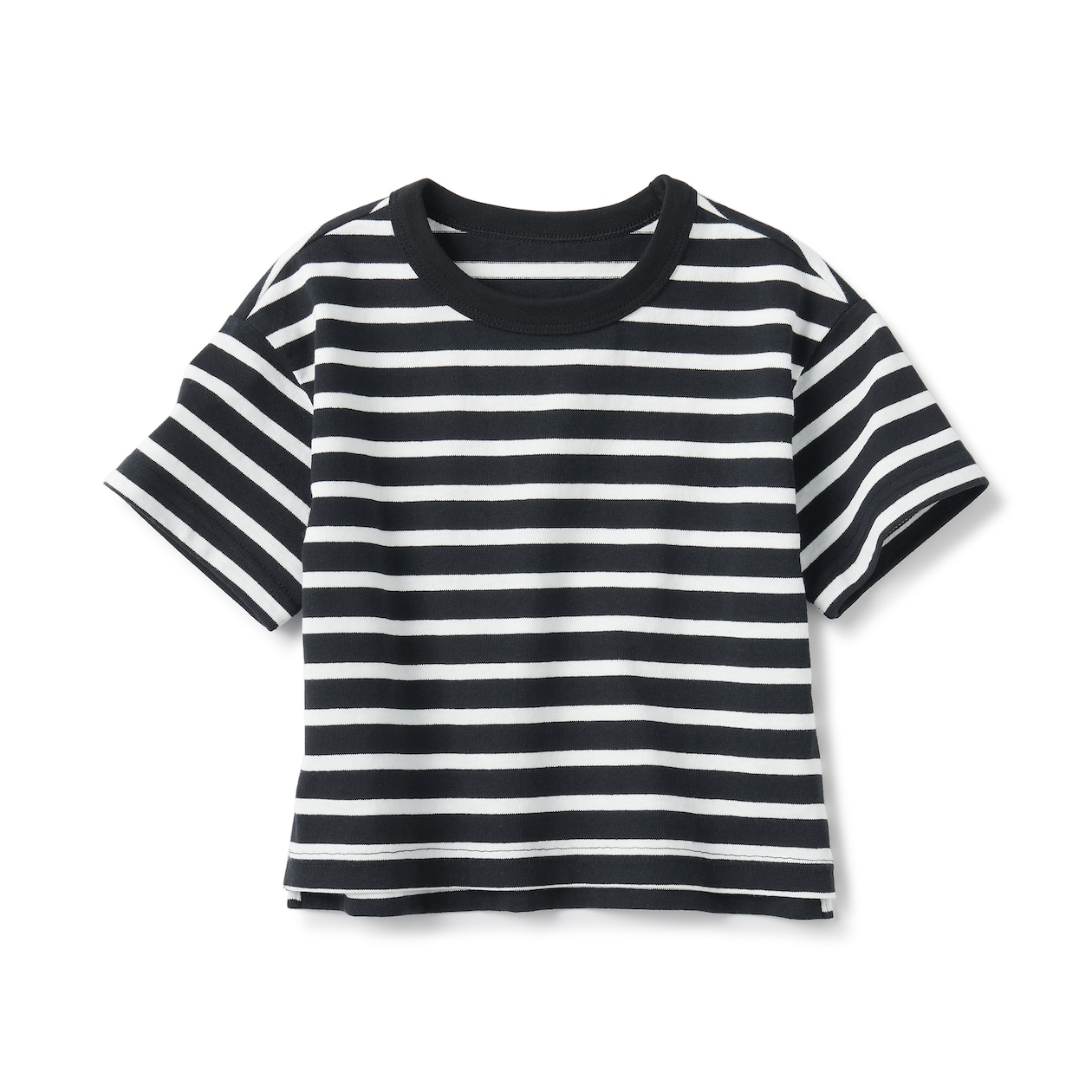 ベビー　あたまするっと　太番手クルーネック半袖Ｔシャツ