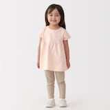 ベビー　あたまするっと　天竺編みクルーネック半袖チュニック