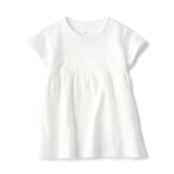 ベビー　あたまするっと　天竺編みクルーネック半袖チュニック