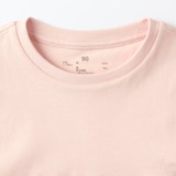 ベビー　あたまするっと　天竺編みクルーネック半袖チュニック