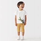 ベビー　あたまするっと　天竺編みプリント半袖Ｔシャツ