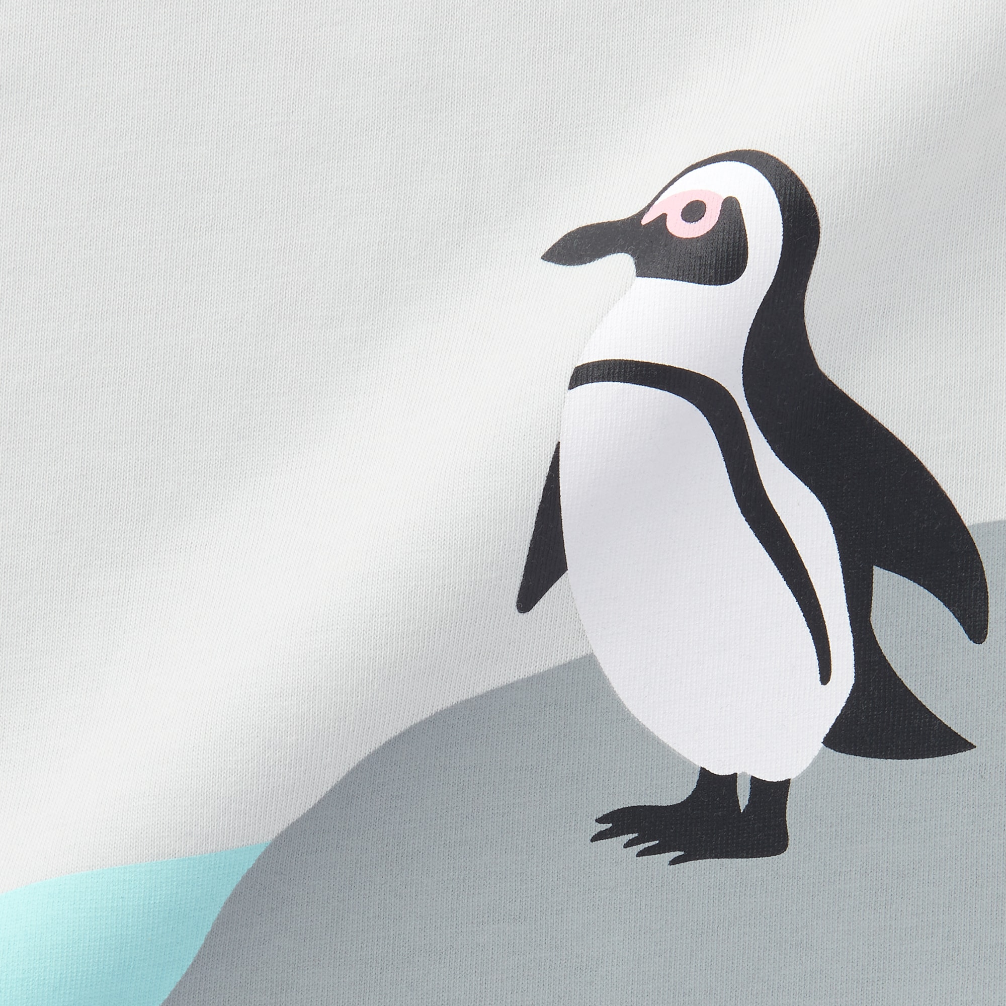 ベビー　あたまするっと　天竺編みプリント半袖Ｔシャツ